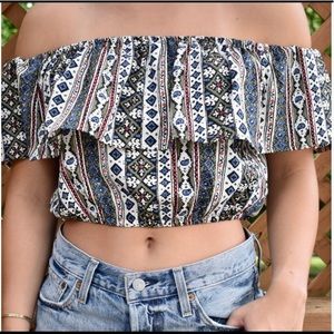 Off The Shoulder Crop Top